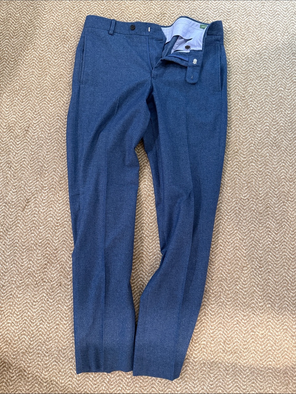 Sid Mashburn Men's Blue Dress Pants - Classic Tailored Fit